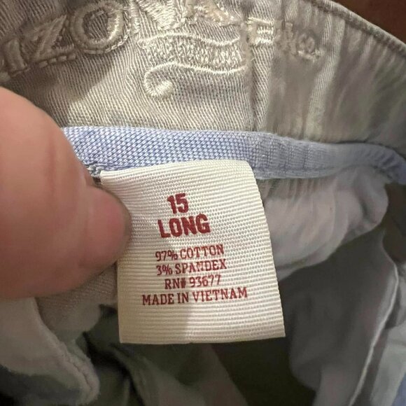 🐻Size 15 - Arizona Jeans - Beige Casual Pants W36XL33- Juniors - Picture 4 of 6